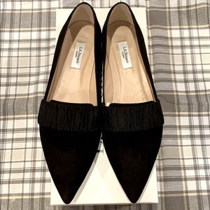 LK Bennett black pointe Taylor flats